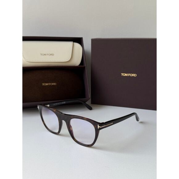 NEW Tom Ford FT5895-B Brown Clip On Frames + Sunglasses - Picture 8 of 10